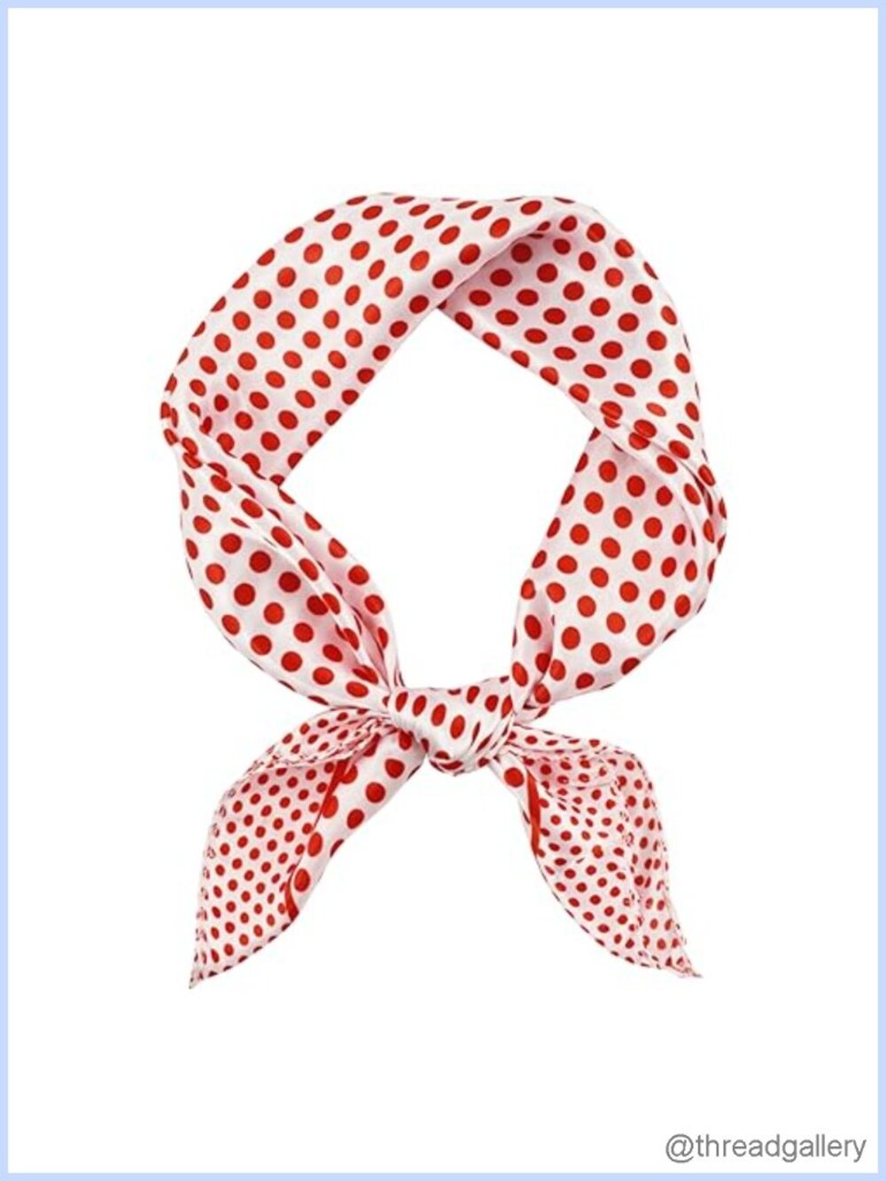 Silk Feel Polyester Neckerchief Square Scarf 1950s Retro Ascot Cosplay
